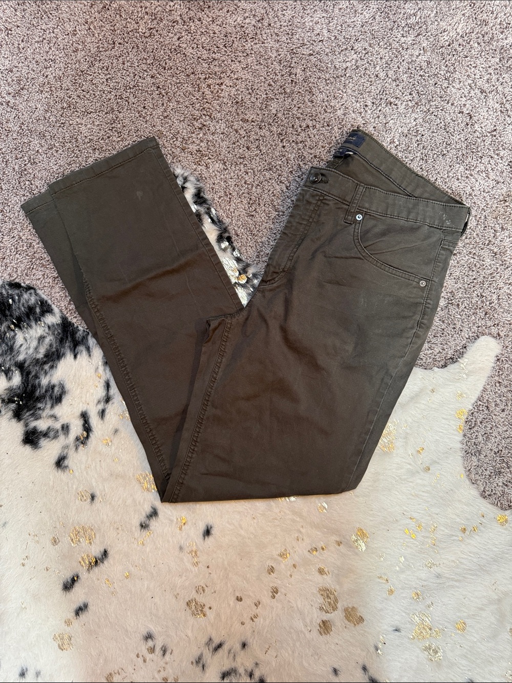 Olive green khakis